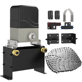 Bluetezeit 1100lb sliding gate opener ready for residential driveways with smooth operation
