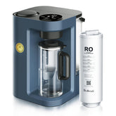 Bluevua RO100ROPOT-LITE countertop system with glass carafe for clean, refreshing water