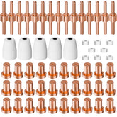 Blugibedramsh PT31 plasma consumables kit enabling precise cuts.