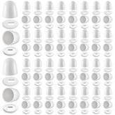 Blulu toilet bolt caps 64-pack with washers for a neat bathroom look.