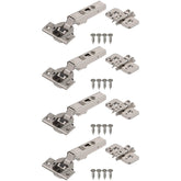 Blum Clip Top BLUMOTION hinge kit with full overlay opens to 110 degrees on frameless cabinets