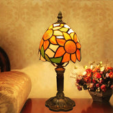 BMXKPO Tiffany Style Table Lamp base with convenient switch for easy bedside lighting.