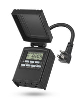BN-LINK 7-day outdoor timer front view showing programmable controls for easy scheduling