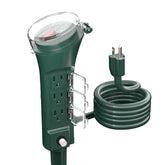BN-LINK outdoor six outlet stake powering multiple devices with 6 ft extension