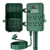 BN-LINK Outdoor Power Stake front view timer for outdoor scheduling