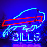 BNBIDEN Buffalo Football LED sign on wall for vibrant game-night ambiance
