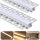 Boaskul plaster-in LED channel ready for seamless drywall integration and clean lines
