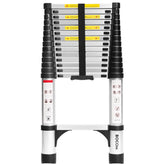 BOCOM 14.5ft aluminum telescoping ladder extended reach for tall shelves