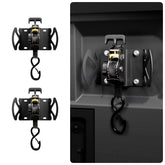 Bohua rotating retractable ratchet strap with Boxlink mount for secure truck bed organization