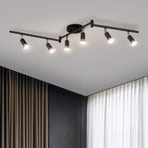 Bojim 6-light track kit with adjustable heads for precise kitchen lighting