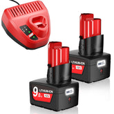Bonacell upgraded 9.0Ah Milwaukee M12 battery collection with extended runtime potential.