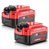 Bonadget 7.0Ah 2-pack Craftsman 20V battery front view showing extended runtime potential