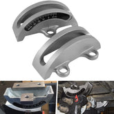 Bonbo 14-inch bandsaw trunnions with angle scale for precise bevels.