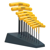 Bondhus 13390 hex T-handle set with stand for organized workspace and fast screw driving.