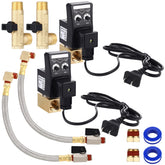 Bonuci electronic drain valve kit assembly showing the complete set for efficient condensate removal.