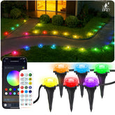 Bonve Pet 50ft outdoor ground light install-bracket for simple setup