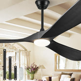 BOOSANT 52inch wood outdoor fan with light for broad patio airflow and illumination