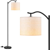 BoostArea arched floor lamp silhouette for a modern living room ambience