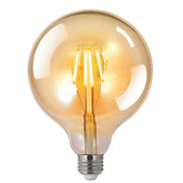 BoostArea G125 amber globe bulb in decorative fixture for warm vintage ambiance.