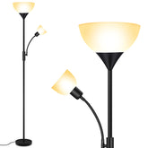 BoostArea 71-inch torchiere floor lamp for tall, ambient living room lighting
