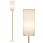 BoostArea floor lamp base and white shade illuminate living spaces with modern elegance and reading comfort.