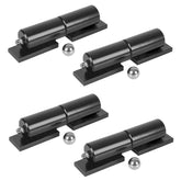 BORDERSMOVER 5-inch barrel gate hinge on a fence for a sturdy swing gate