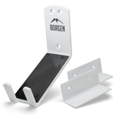 Borgen bike wall mount pedal hook holds an e-bike securely on the wall, saving space.