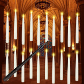 Boribim floating candles with wand remote illuminate ceilings safely.