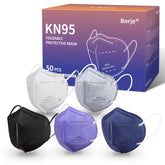 Borje KN95 color-pack view shows five colors for daily wear options.