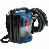 Bosch GAS18V-3N cordless wet/dry vacuum shown portable for on-site cleanup