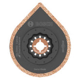 Bosch OSL234HG Starlock grout blade with hybrid teardrop design for versatile grinding.