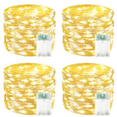 Bossern 4-pack 60 LED fairy lights with timer for warm ambient indoor and outdoor decor
