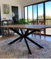 BOTAOYIYI 30 inch table base with suction cups secures glass tops.