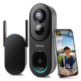 BOTSLAB Doorbell with 180° panorama view for wide doorstep coverage
