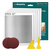 Botyboty drywall repair kit showing five patches for quick large-hole fixes.