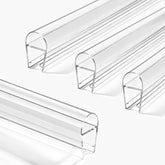 Bougainora 4-pack seal strip for 39-inch glass shower door, nearly invisible water barrier.