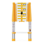 BOWEITI telescoping ladder extended to 15.5 ft for high-access tasks.