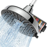 Bowger 8-inch rain showerhead delivering spa-like rainfall with filtered water