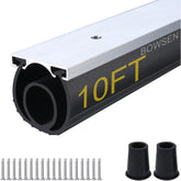 BOWSEN bottom seal with aluminum-track enhances draft protection for garage doors.