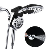 BOZYBO dual shower head foldable rain handheld for versatile bathing.
