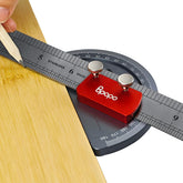 BPOPO Upgrade Angle Protractor with ruler included for precise 0–180° marking