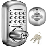 Bravex keyless deadbolt front view enables secure, convenient entry for modern doors