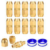 Breezliy solid brass air splicer packaging shows a 10-piece set for versatile repairs.