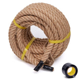 BRETANGME hemp rope 1in 50ft coil shows heavy-duty construction for outdoor use