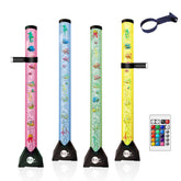 Brewish 4ft sensory LED water bubble tube lamp with vibrant color glow for living rooms