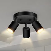 Bricosmocon 3-light round ceiling spotlight ideal for compact kitchens and living areas.