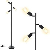 Bricosmocon industrial standing lamp with 3 arm rotation for flexible lighting