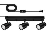 Bricosmocon three-light track fixture provides versatile kitchen task lighting.