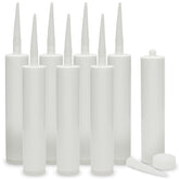 Bright Creations empty caulk tubes in an 8-pack for reusable sealing projects.