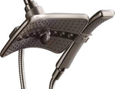 BRIGHT SHOWERS high-pressure brushed nickel shower heads combo for a refreshing, efficient shower experience
